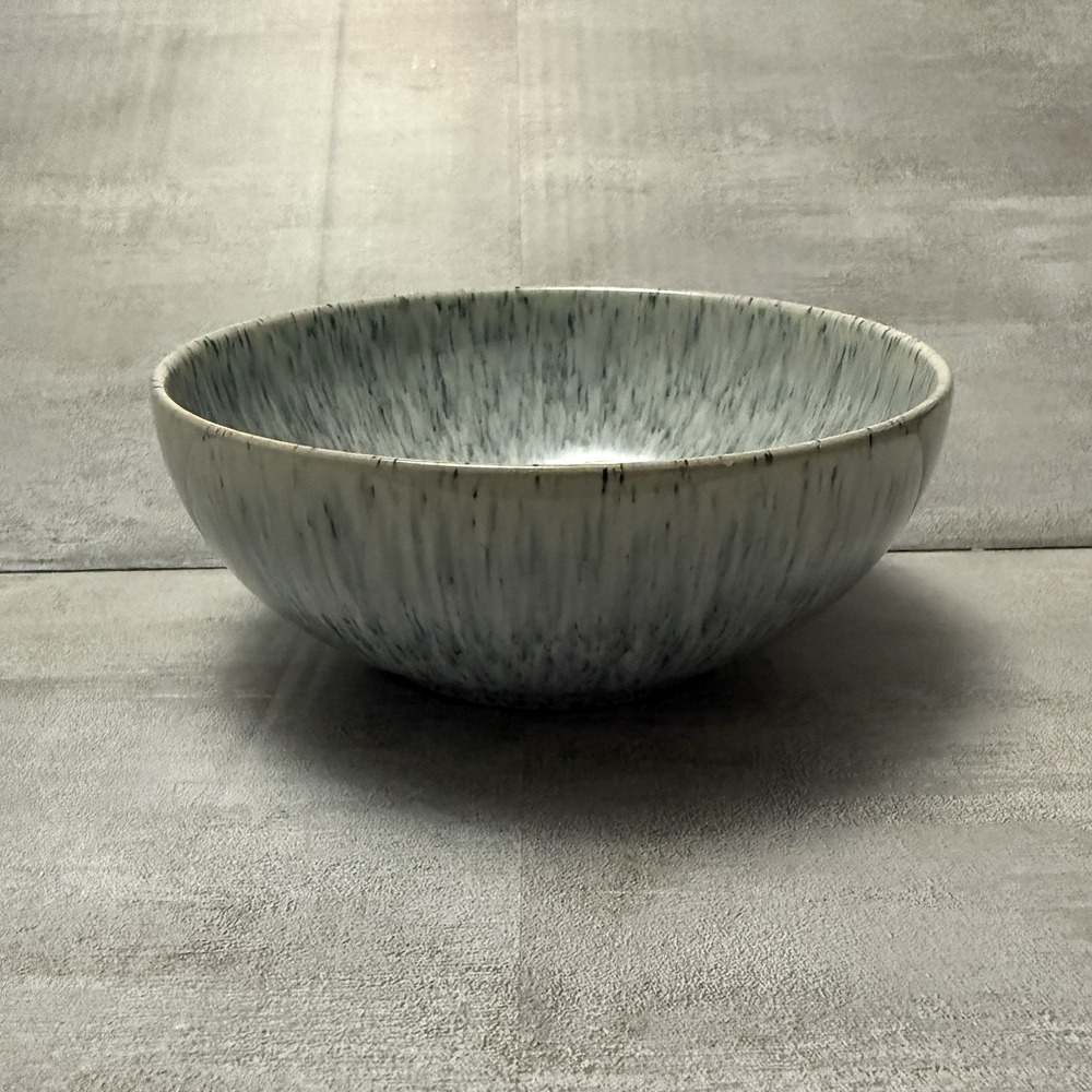 Denby Halo Speckle Coupe‎ Cereal Bowl Blue Grey, Made in England 6.5" - Picture 3 of 7